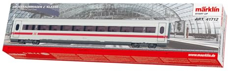Märklin Start up 41712 H0 - Coche de 2ª Clase a Ice 2 - Coche de pasajeros con Interior y Ventanas tintadas, Longitud 26,4 cm, a Partir de 6 años