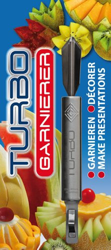 Turbo - Coltello in acciaio inossidabile per decorazioni con frutta