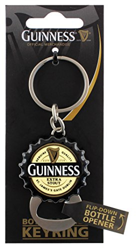 Guinness Flip Down Bottle Opener Keyring