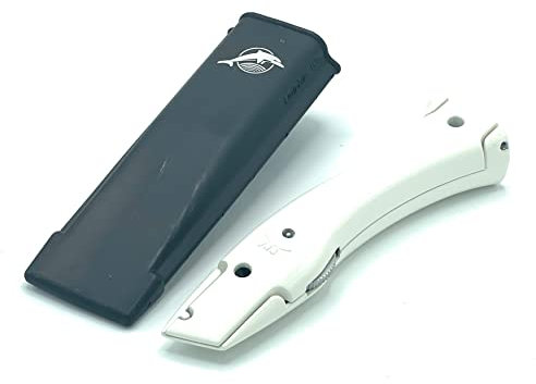 Dolphin Dolphin Knife Carpet Cutter Professional Tool with Holster White