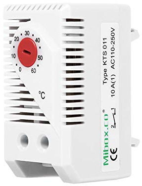 Heaveant Termostato Meccanico, 0-60 ℃ Interruttore Del Termoregolatore Termostato per Ventilatori A/C Riscaldatori (KTO011)