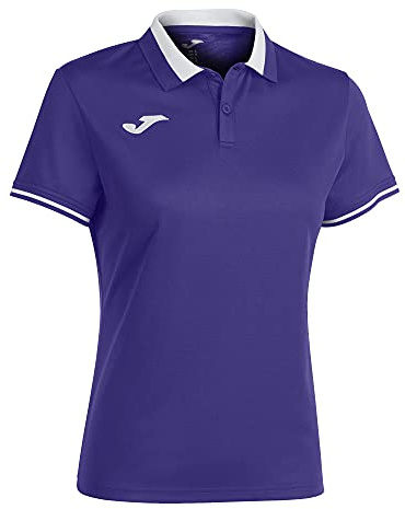 Joma 901272.552.M Polo a Manica Corta, Championship VI, Viola Bianco