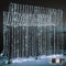 Dekofun Tenda Luminosa, 600 LED Luci Natale Esterno Cascata, 6x3m Tenda Luci Impermeabilità IP65 con 8 Modalità, Addobbi Natalizi per Matrimoni, Feste, Giardino, Interni, Murali - Bianco Freddo