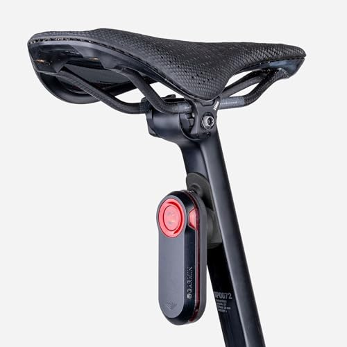 beSmart.bike - Cykelsadelstöd, 3D-Printad i Kolfiber, Cykelsadel för Garmin Varia 515, Kompatibel med Canyon Grail Gen 2, Bultmontering (nedre position)