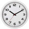 TFA Dostmann Wanduhr Analog, Glas, geräuscharm, Weiß, L315 x B45 x H345mm, 60.3050.02, L 305 x B 38 x H 305 mm