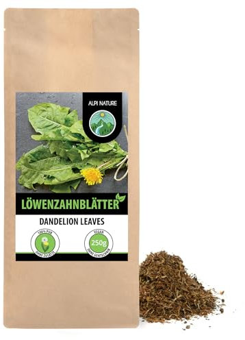 Alpi Nature Löwenzahntee 250g, Löwenzahnblätter geschnitten, Löwenzahn Tee lose, Löwenzahnblätter Tee