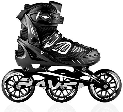 RAVEN Inlineskates Inliner optional als 2in1 Raven Advance Big Wheels verstellbar (Black, 38-42 (25cm-27,5cm))