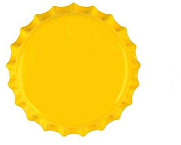 Cocinista Chapas Corona Amarillas 26 mm para Botellas de Cerveza y Bebidas Pack 2 Bolsas x 100 uds Cierre hermético para embotellado casero