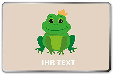 stempel-fabrik Geschenkdose Eckig mit Aufdruck - Frosch - Personalisiertes Geschenk - Keksdose mit Tiermotiv - Metalldose - Geschenkidee - Vorratsdose - Plätzchendose - Geschenkbox - Froschmotiv