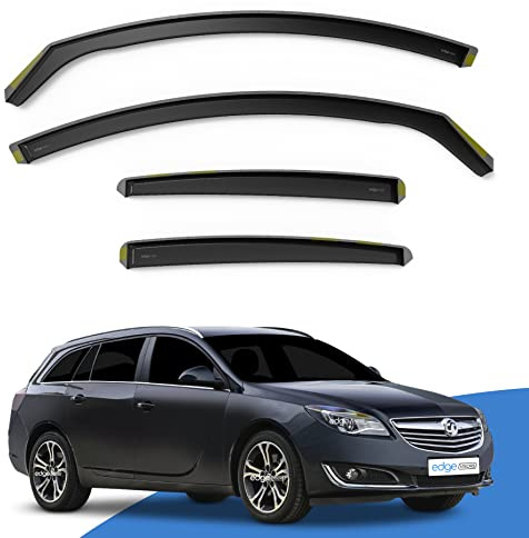 EdgeVisors Wind Deflectors for Vauxhall Insignia MK1 Door 5 Door Estate 4pc | 4pc Set, In-Channel Rain Guards & Accessories