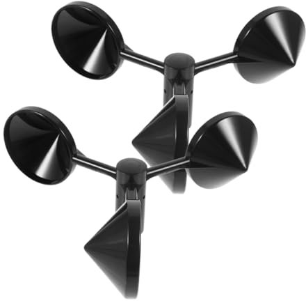 FUNOMOCYA 2 Stück Windfahnen Lüfterblätter Winddurchflussmesser Windmesswerkzeug Anemometerbecher Ersatzsensorbecher Windmesssensor Windmesser Außenluft Strömender Ersatzbecher