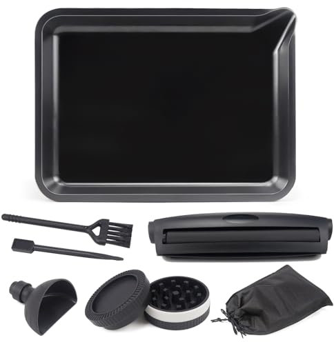 Plateau a Rouler Grinder Plastique Grinder d'herbes Broyeur Accessoires et al pour un Usage Personnel ou Comme Cadeau