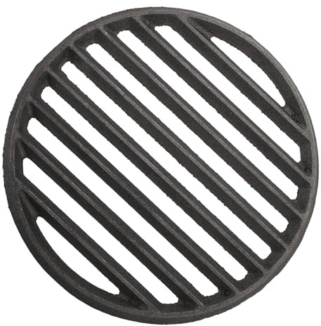OGANAZI Cast Iron Bottom Fire Grate - 11 Inch Round BBQ Grill Grate Replacement, High Heat Charcoal Plate Bottom Grate Grill Parts, Fireplace Grate for Fire Pit Project BBQ Accessories Parts
