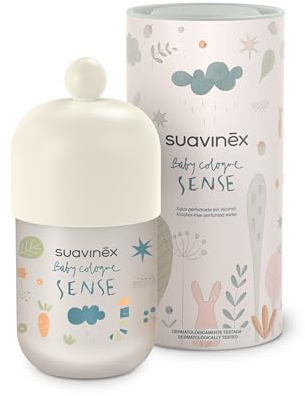 Suavinex, Baby Colonia Sense, Alkoholfri Köln för spädbarn och barn, dermatologiskt testad, lämplig för känslig hud, hållbar, 94% ingredienser av naturligt ursprung, 100 ml