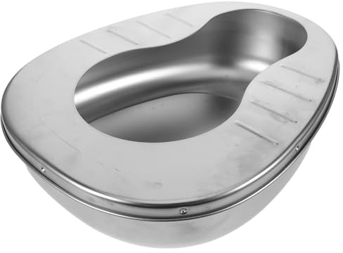 LRXIYODE Sängtoalett Metallsängkåpa För Kvinnor Äldre Kvinnor Sängkåpa Manliga Sängpannor Sängkåpa Metallsängkåpor För Äldre Sängliggande Patienter