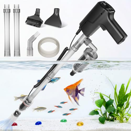 hygger Aquarium Gravel Cleaner Battery Powered Water Changer 2000L/H