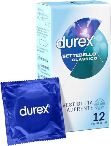 Durex Settebello Classico Preservativi, 12 Pezzi