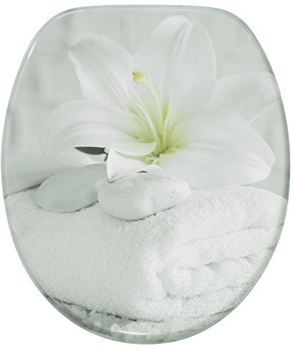 Sanilo WC Sitz ohne Absenkautomatik, hochwertiger Toilettendeckel, einfache Montage, stabile Scharniere, Good Feeling