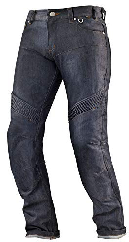 SHIMA GRAVITY Motorrad Jeans Herren mit Protektoren Knieprotektoren Motorradhose Kurzgrößen Hosen Herrenjeans Protektorenhose Textilhose Jeanshose Lang (Männer, Blau, 36/32)