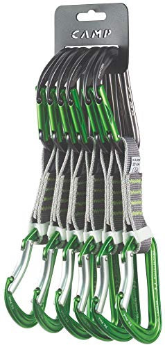 CAMP Photon Express Ks 6 Pack 11 cm Grün - Leichte hochwertige Expressschlinge, Größe One Size - Farbe Gunmetal - Green