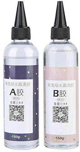 Jewelry Making(100g（1:1）) Resin Clear Kit High Transparent Crystal AB Drop Glue for DIY Art Crafts for DIY Art Crafts, Jewelry Making(100g（1:1）) Handcraft Materials