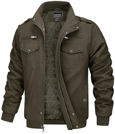 MAGCOMSEN Vinterjacka, herrjacka, vinter, varm, bomberjacka, fodrad