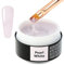 Sincero Salon Pearl White Builder Gel for Nails - Hard Gel Extension - Strengthener for Weak Nails - LED UV Builder - Repair - Use With Forms - Hardener Gel 15 ml