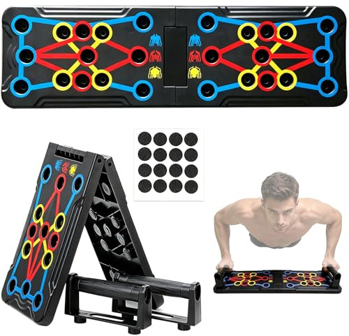 Ogetok Push Up Board 26 in 1 Press Up Bars for Men, Push-up Grips Foldable Pressup Handles Pushup Bar Stand, Home Chest Muscle Workout Fitness Exercise Strength Training Equipment Gym Gifts for Men