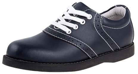 Womens Saddle Shoe Classic Style Oxfords, Navy (7 Medium, Little Kid)
