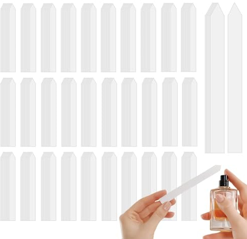 500Pcs Perfume Tester Strips, Disposable Essential Oils Scent Paper Portable Mini White Fragrance Tester Strip Aromatherapy Test Sampler for Women Men Perfume Scents Making and Fragrance Testing