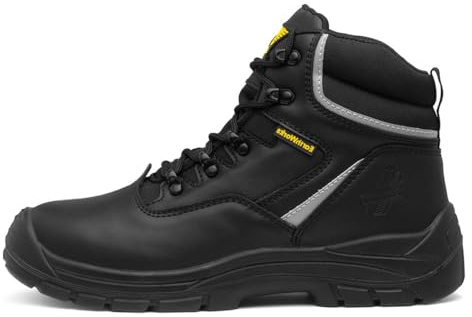 EarthWorks Safety - EarthWorks Measure Mens Black Safety Boot - Size 8 UK - Black