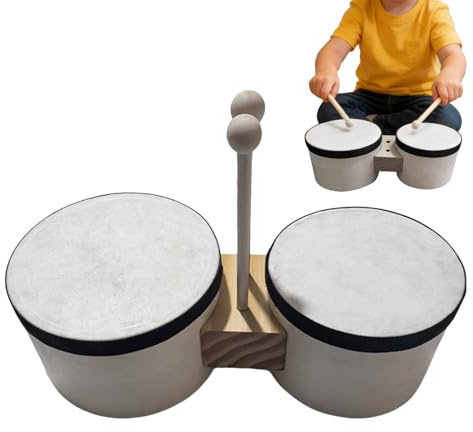 Bongos Bambino - Strumento di Percussione Realistico | Collezione di Bongos Giocattoli | per soggiorno, camera da , sala di classe, palcoscenico, asilo, ragazzi e ragazze 2 ai 4 anni
