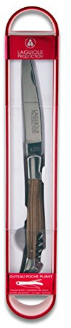 Laguiole Production - Couteau de Poche Pliant - Laguiole Tradition - Lame en acier inoxydable 10cm - Manche en bois