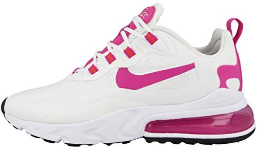 Nike Damen Air Max 270 React Running Trainers CW3094 Sneakers Schuhe (UK 6.5 US 9 EU 40.5, White Racer Blue Flash Crimson 100)