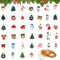 DTYGUIXE 39 Stück Mini Weihnachten Anhänger Harz Weihnachten Miniatur Ornamente Tannenbaum Anhänger Mini Weihnachtsdeko Harz Weihnachtsfiguren für Weihnachtsbaumanhänger DIY,Geschenkanhänger