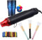 Deuvuo Décapeur Thermique,Chauffage Rapide Mini Pistolet Air Chaud Pour DIY, Résine, Acrylique, Emballage Rétractable, Séchage Peinture, Gaufrage – Décapeur Thermique Compact et Léger 300W 220V Noir