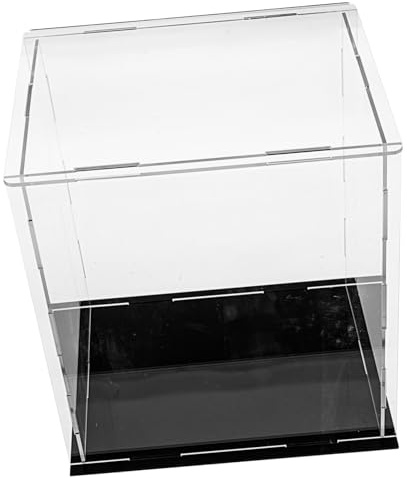 FIXOSHEE Caja De Exhibición Acrílica Transparente 17x13x20 Cm Resistente Multifuncional para Colecciones y Vitrinas del Hogar Uso Antipo Polvo para Almacenamiento y Exhibición