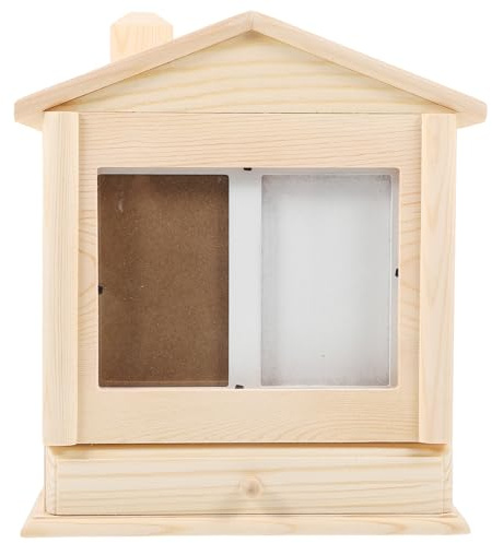 SEWACC Urne Funéraire en Bois Cadre Photo Boîte à Cendres pour Animaux de Compagnie Urne Commémorative pour Chat et Chien Contenant Solide pour Souvenirs Après Crémation