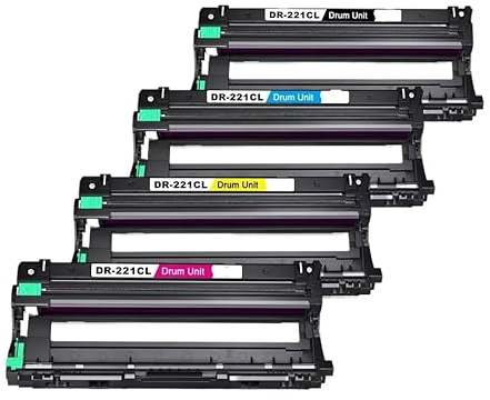 Unidad de Tambor 4 Piezas DR221CL DR221 Compatible con Impresora HL3170CW MFC-9130CW DCP-9020CDW