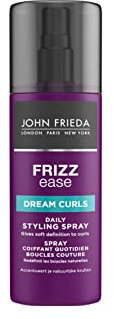 JOHN FRIEDA - Spray Dream Curls 200 ml, Perfeccionador de Rizos, Define e Intensifica, Fórmula Enriquecida con Aceite de Abinisia, Protección Térmica