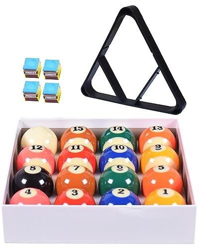 CROWN ME Billiards 16 Ball Triangle Rack – Pool Table Equipment Snooker Accessories for Regulation Size Billiard Balls, in 1 Portable Billiard Triangle