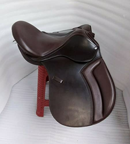 EU Selle anglaise en cuir sans arbre GP tout usage dans toutes les tailles