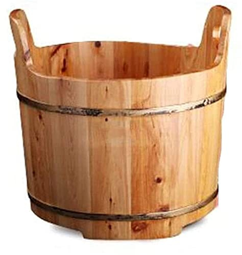 Foot Tub Wooden Foot Basin Wooden Barrel Foot Bath Barrel Wooden Foot Tub Solid Wood Foaming Basin Wooden Barrel Household Small Wooden Barrel Tub Footbath Christmas Celebration Gift foot Bath Wooden