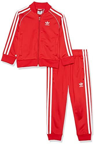 Adidas Originals Unisex Child Adicolor Superstar Tracksuit, Better Scarlet, XX-Small US