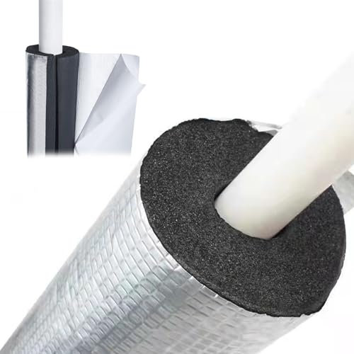 Generic IGDMGDNEC-34MMX20MMX0.95M Isolant de Tuyaux en Caoutchouc et Aluminium, 95cm, ID 34 mm (1-1/3)