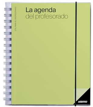 ADDITIO Agenda des enseignants - Planification trimestrielle - Vue hebdomadaire - Évaluation - Dimensions : 16,5 x 21,5 cm - Espagnol - Lima