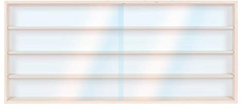 Alsino V-120.4A Vitrine Spur HO & N Regal H0 120 cm 4 Fächer mit Nuten