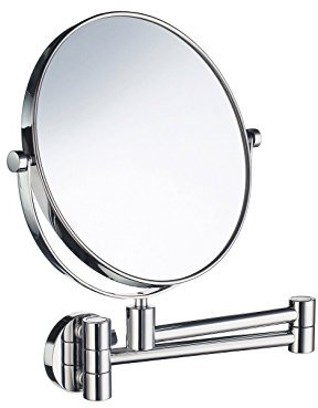 Smedbo Schminkspiegel mit Schwenkarm 7 Fach Vergrößerung, Edelstahl, Chrom