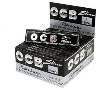 OCB Zigarettenpapier Slim mit Filtertips, 32 Heftchen