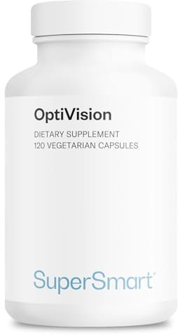 OptiVision - Mit Heidelbeerextrakt standardisiert - Lutein, Astaxanthin, Zeaxanthin und Retinol - Unterstützt die Augengesundheit und Schützt die Netzhaut - Innovative Formel - SuperSmart